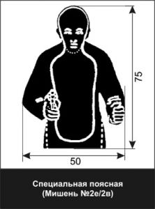 Мишень № 2е/2в специальная поясная
