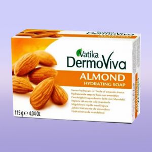 Мыло для лица  Vatika Dermo Viva Almond Миндаль 115гр