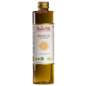 Кунжутное масло Farm Oils Extra Virgin флакон 250 мл разогревающее