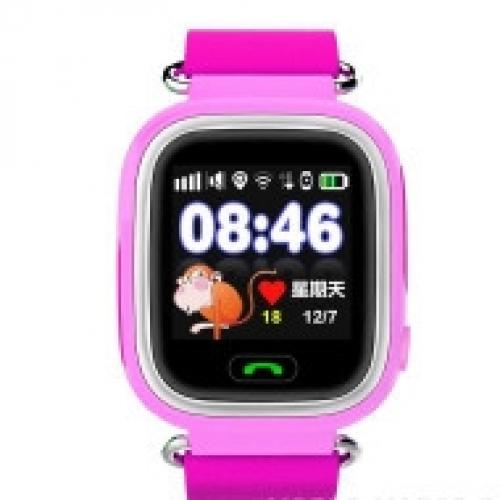 Детские умные часы с GPS трекером Smart Baby Watch Q90 розовые