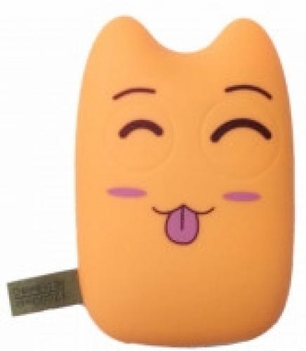 Прикольный внешний аккумулятор Тоторо Котёнок Оранжевый 9000mAh (Totoro Cat Power Bank)