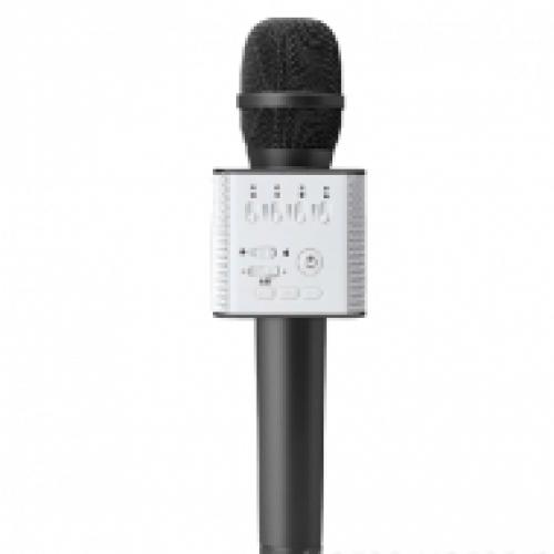 Беспроводной микрофон для караоке Tuxun Q9 с колонкой черный