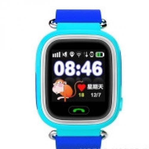 Детские умные часы с GPS трекером Smart Baby Watch Q90 голубые