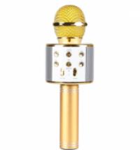 Беспроводной микрофон для караоке Wster WS-858 желтое золото