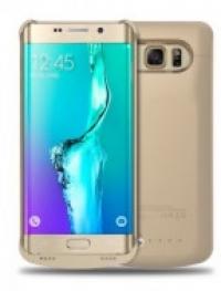 Внешний аккумулятор чехол для Samsung S6 Edge 3400mAh - золотой