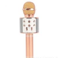 Беспроводной микрофон для караоке Wster WS-858 розовое золото