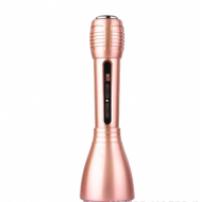 Беспроводной микрофон для караоке Tuxun K01 с колонкой розовый