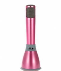 Беспроводной микрофон для караоке Tuxun K068 с колонкой розовый