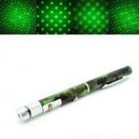 Зеленая лазерная указка комуфляжная Power Pointer 500mW с насадкой