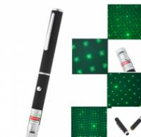 Зеленая лазерная указка  Луч  250mW + 1 насадка | Купить лазерную указку