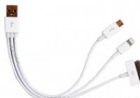 Короткий USB кабель для зарядки iPhone 5, iPhone 4, Samsung