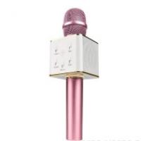 Беспроводной микрофон для караоке Tuxun Q7 с колонкой розовый
