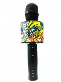 Беспроводной микрофон для караоке Magic D998 с колонкой черный