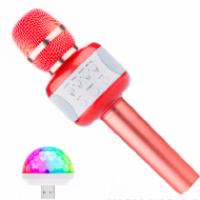 Беспроводной микрофон для караоке Magic D95 розовый